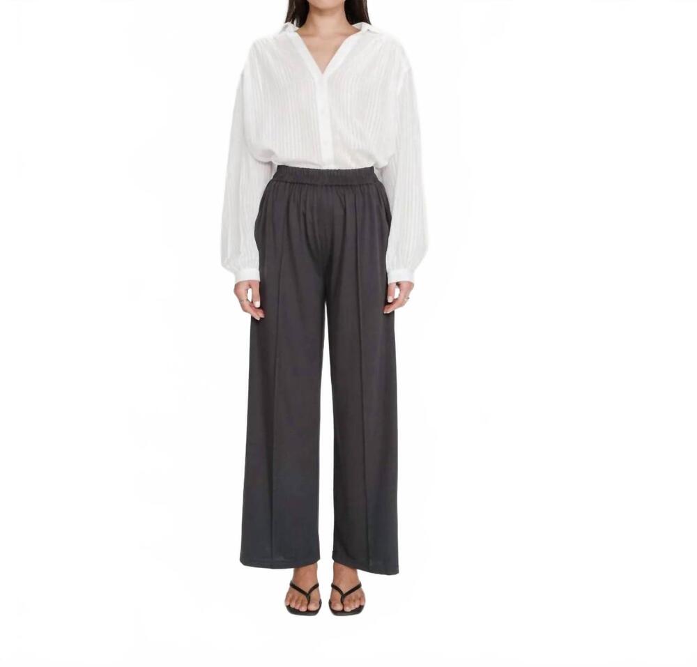 NEW GRACE & MILA pax wide-leg pants in black